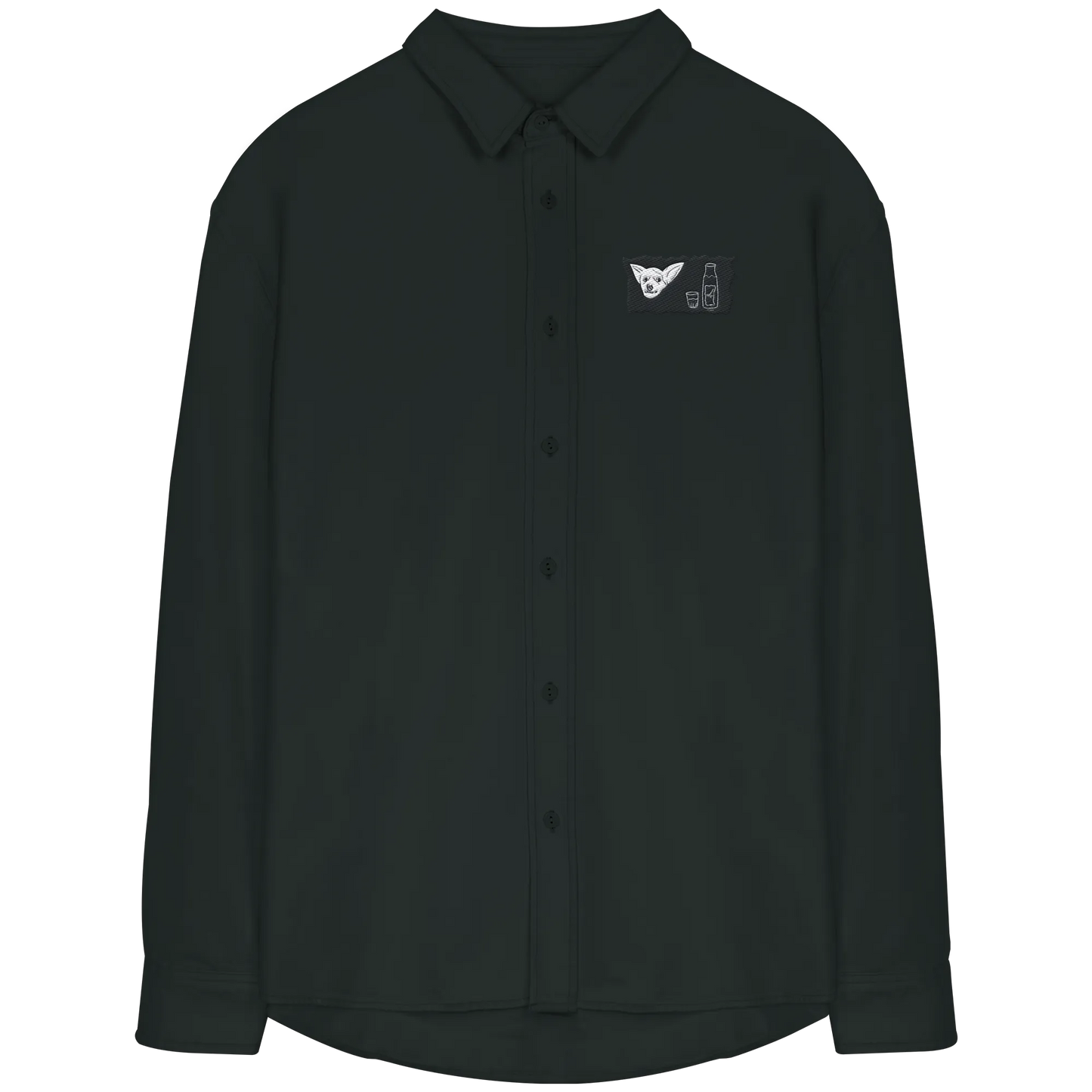 Aragh Sagi Embroidery - Organic Relaxed Button-Up Shirt
