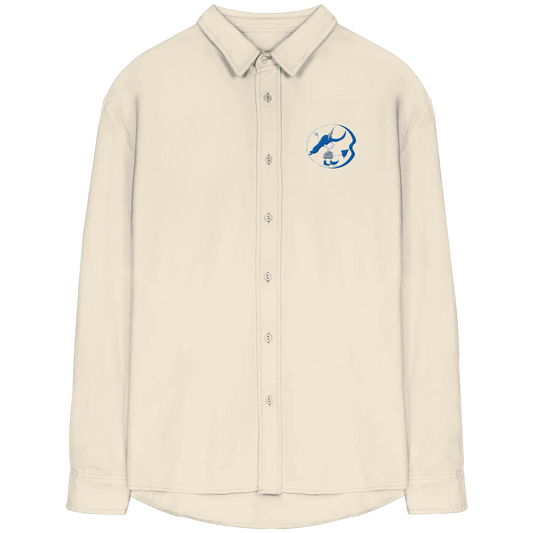 Inner Robin Embroidery - Organic Relaxed Button-Up Shirt