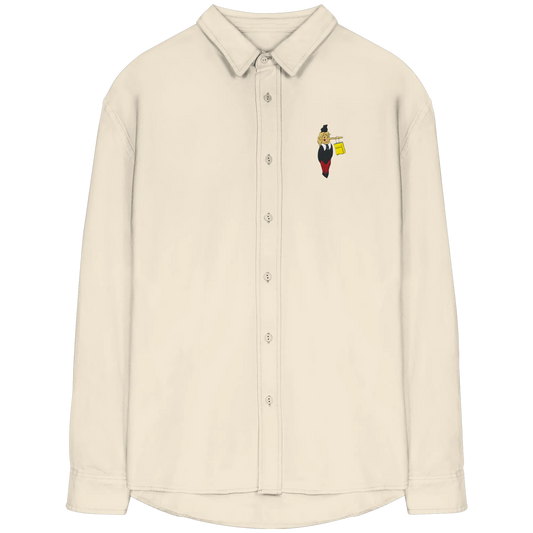 Pinocchio Embroidery - Organic Relaxed Button-Up Shirt