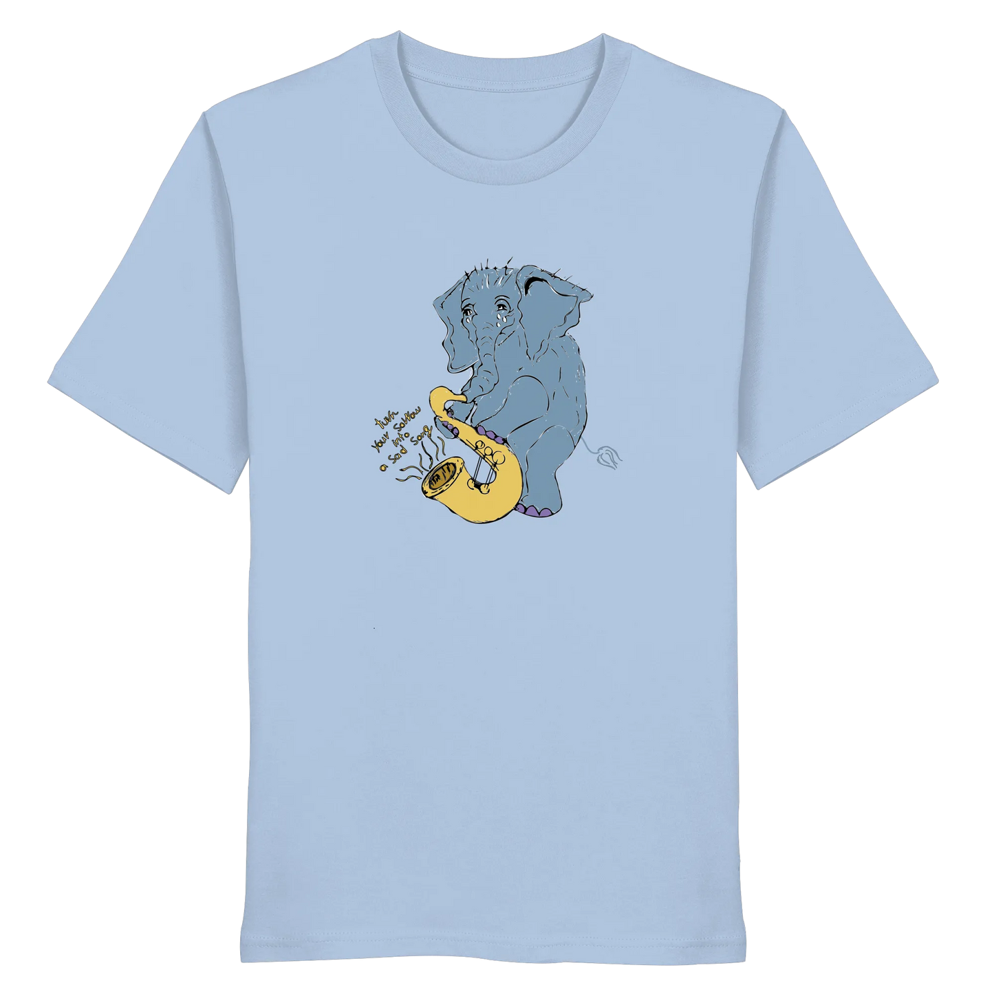 A sad Elephant  -Midweight Regular Fit -  Organic Shirt