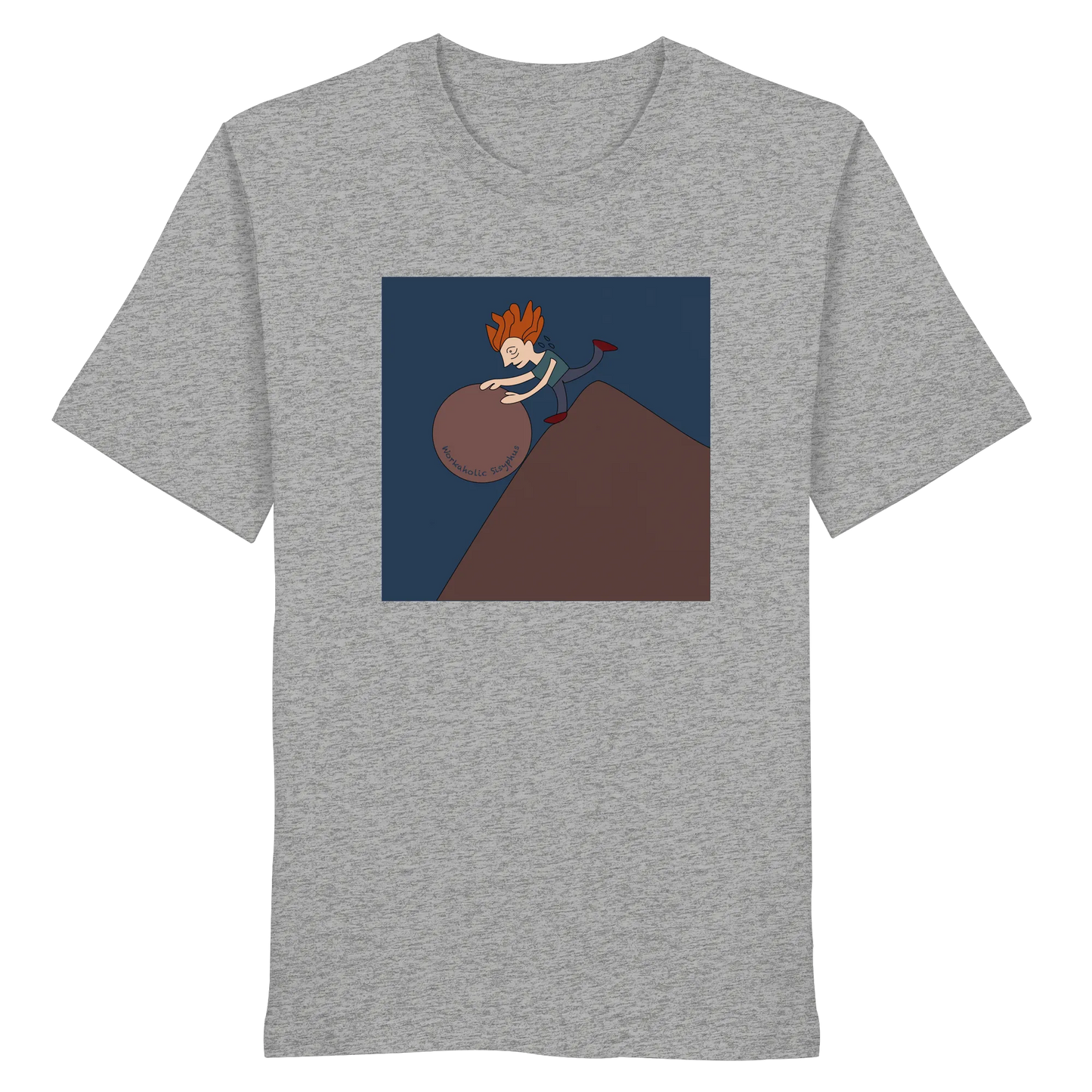 workaholic Sisyphus - Midweight regular fit -organic shirt