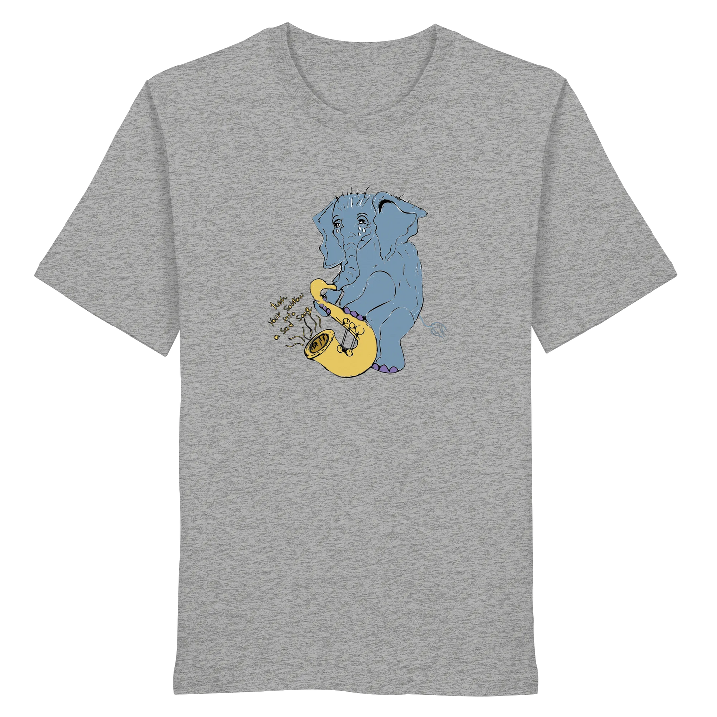A sad Elephant  -Midweight Regular Fit -  Organic Shirt
