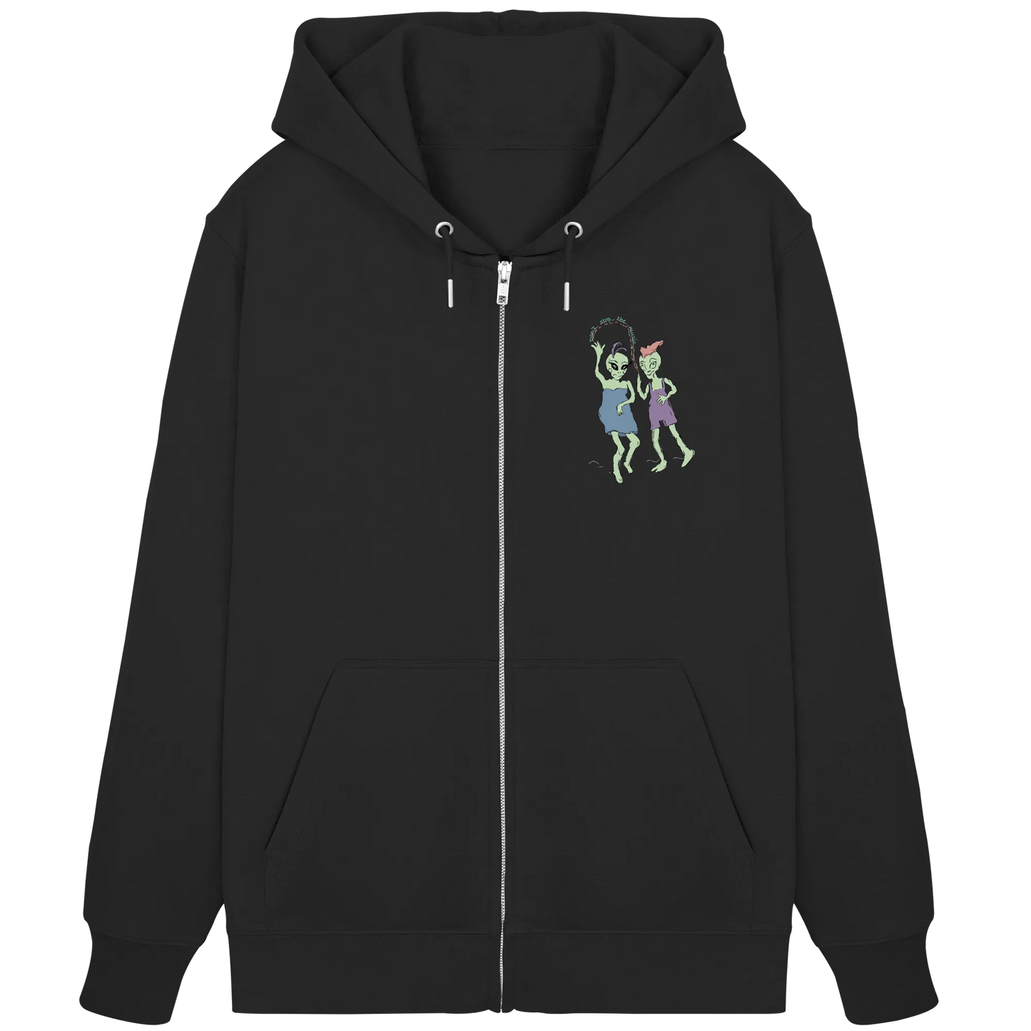 Dancing Aliens! - Organic Zipper