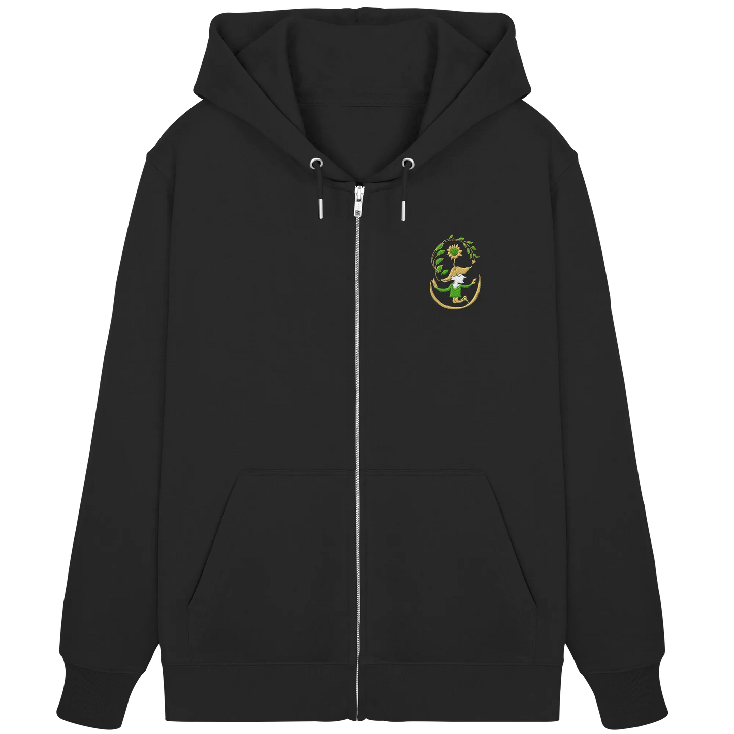 Hooded Hope Embroidered - Organic Zipper