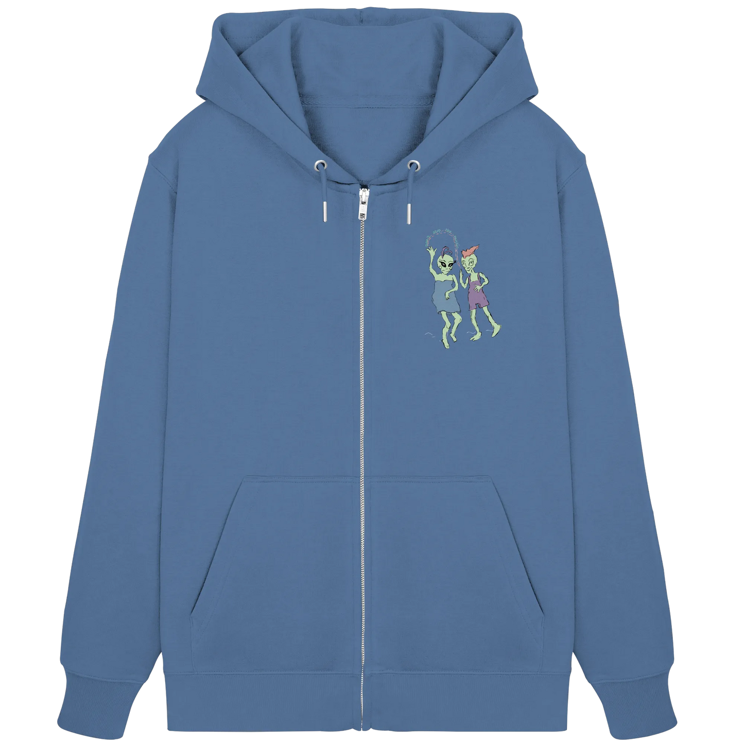 Dancing Aliens! - Organic Zipper