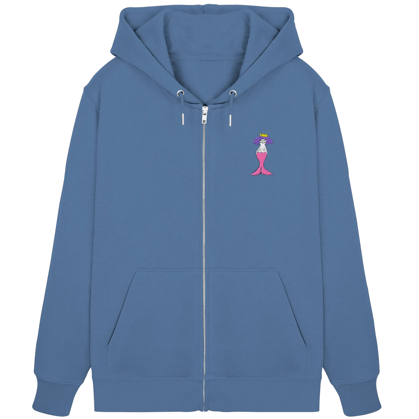 Mermaid Embroidered - Organic Zipper