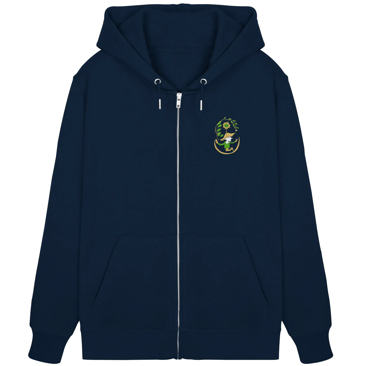 Hooded Hope Embroidered - Organic Zipper