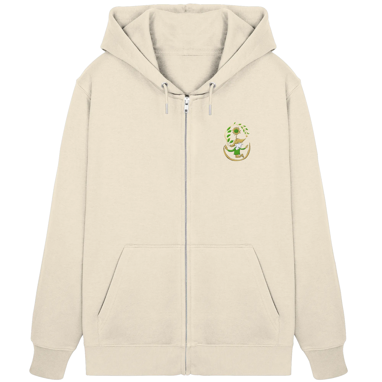 Hooded Hope Embroidered - Organic Zipper