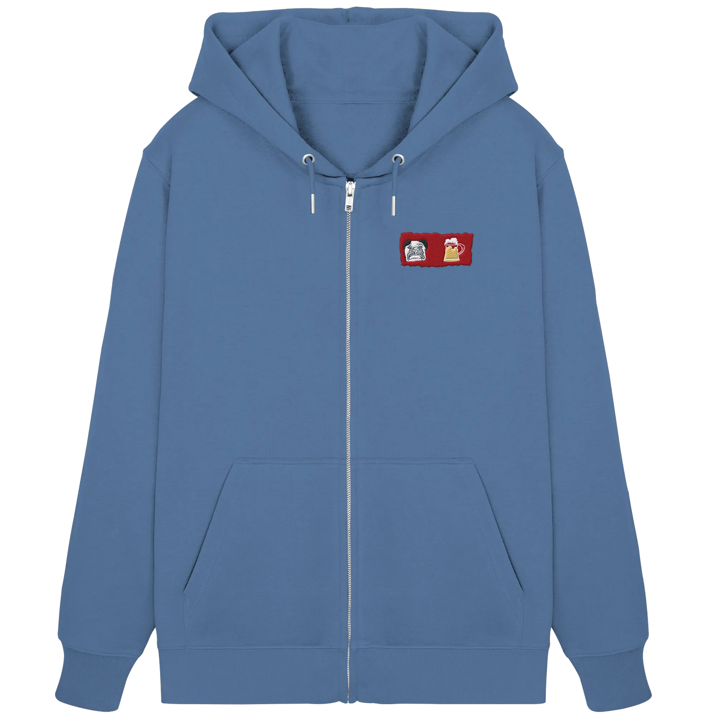 Bark and Brew Embroidery - Organic Zipper (Stick)