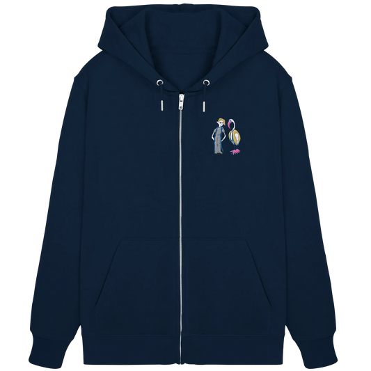 The Boy and the Heron Embroidery - Organic Zipper (Stick)