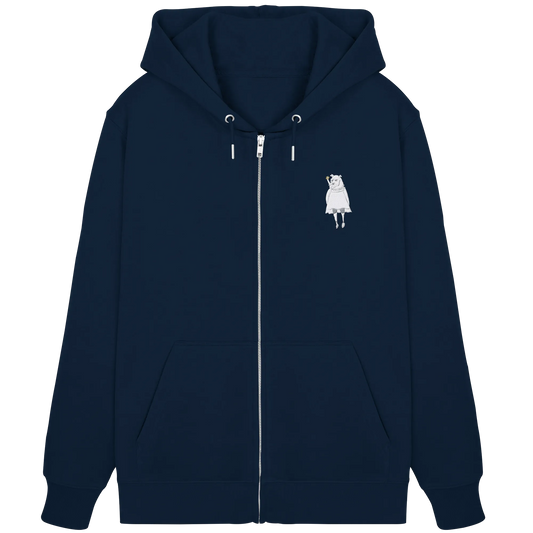 Rhino Embroidery - Organic Zipper (Stick)