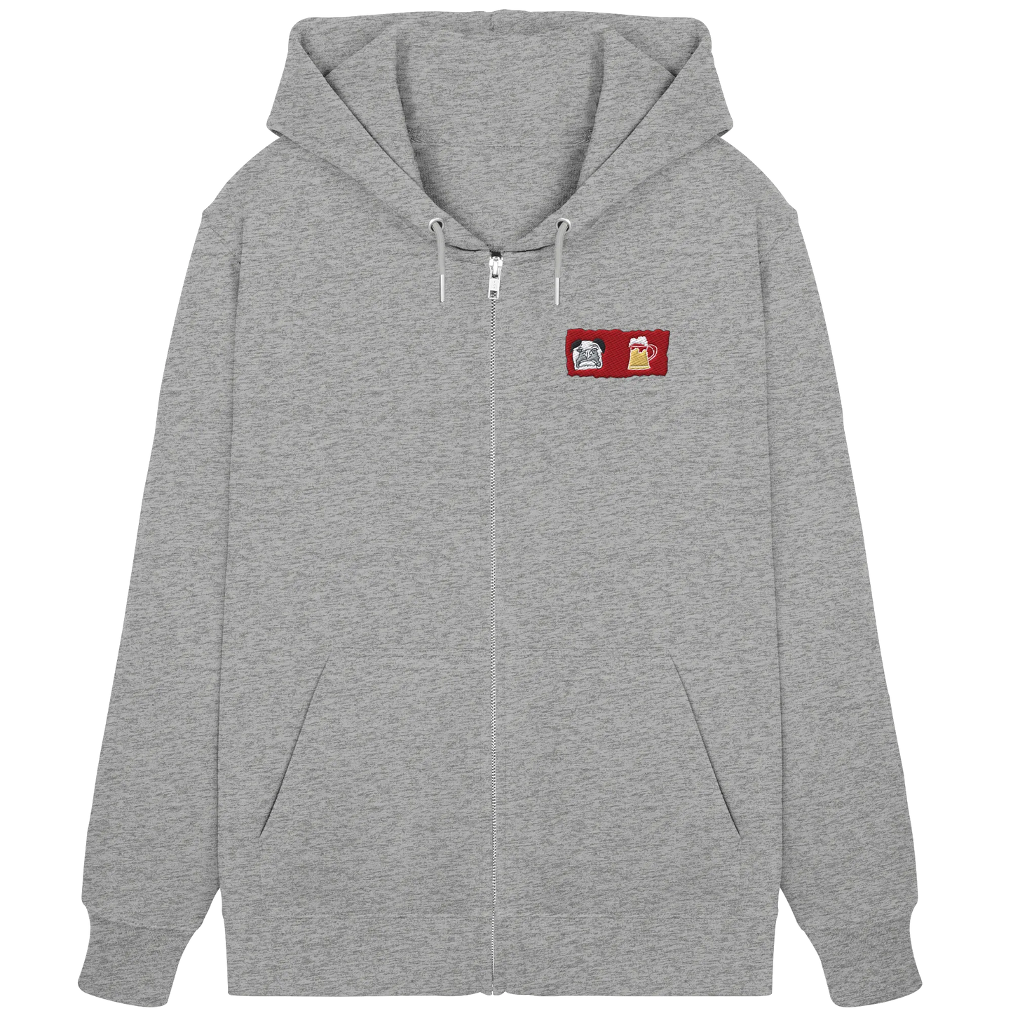 Bark and Brew Embroidery - Organic Zipper (Stick)