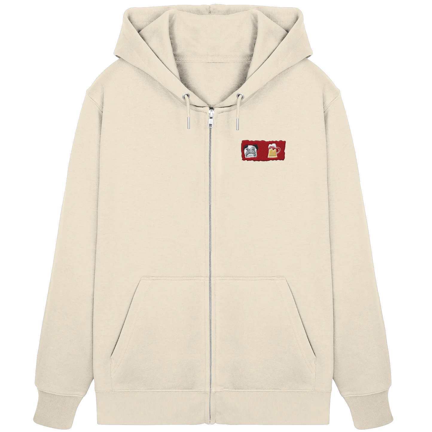 Bark and Brew Embroidery - Organic Zipper (Stick)