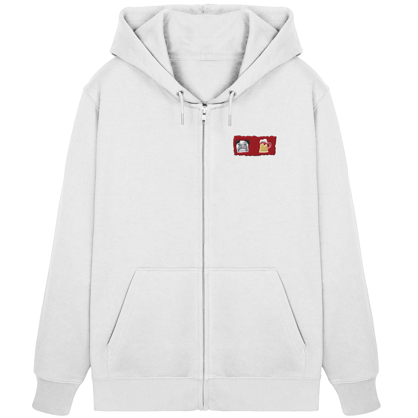 Bark and Brew Embroidery - Organic Zipper (Stick)