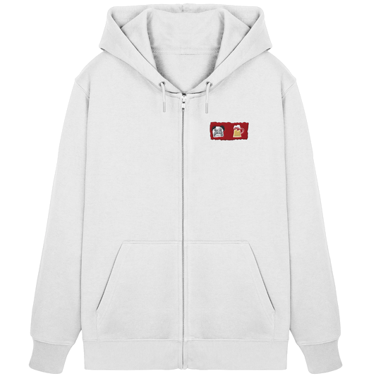 Bark and Brew Embroidery - Organic Zipper (Stick)