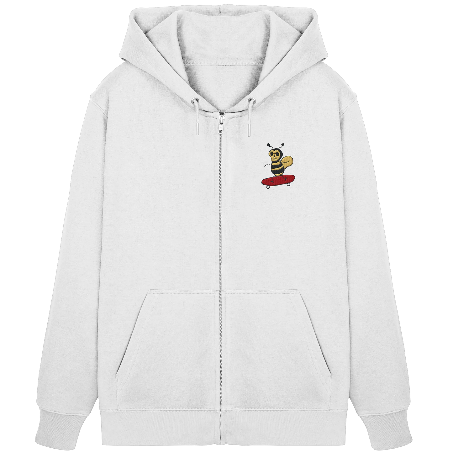 Rolling Bee Embroidered - Organic Zipper