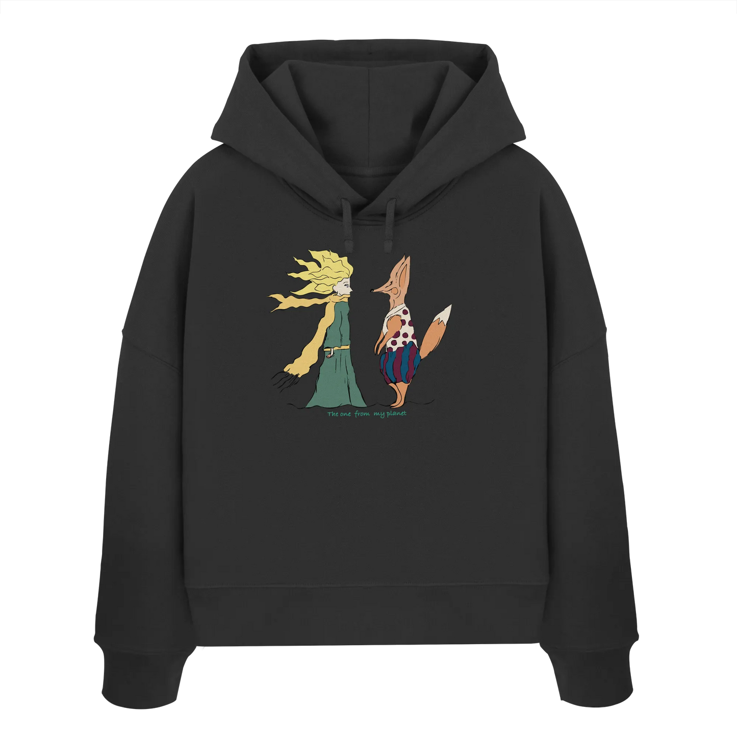 The one from my planet - Womens Organic Boxcut Hoodie