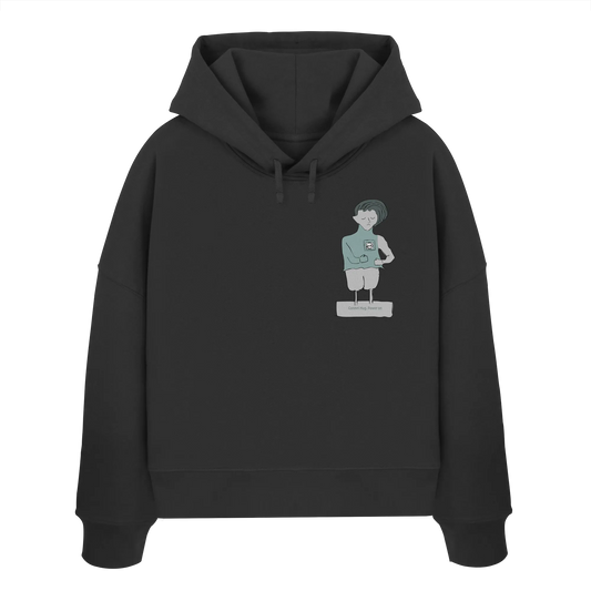 connecting - Womens Organic Boxcut Hoodie