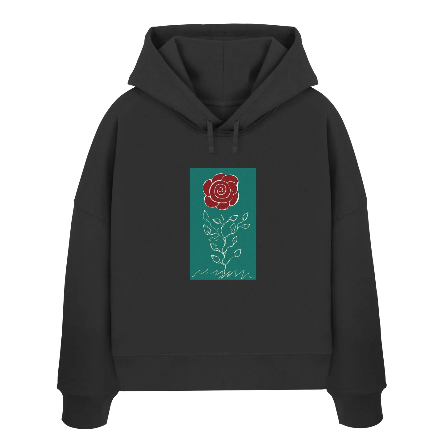 Rose - Womens Organic Boxcut Hoodie