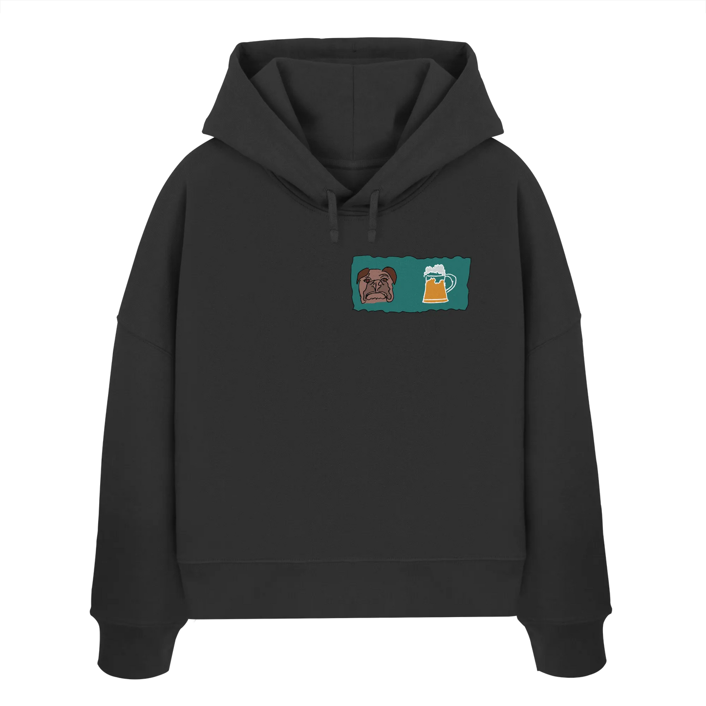 Bark and Brew - Womens Organic Boxcut Hoodie
