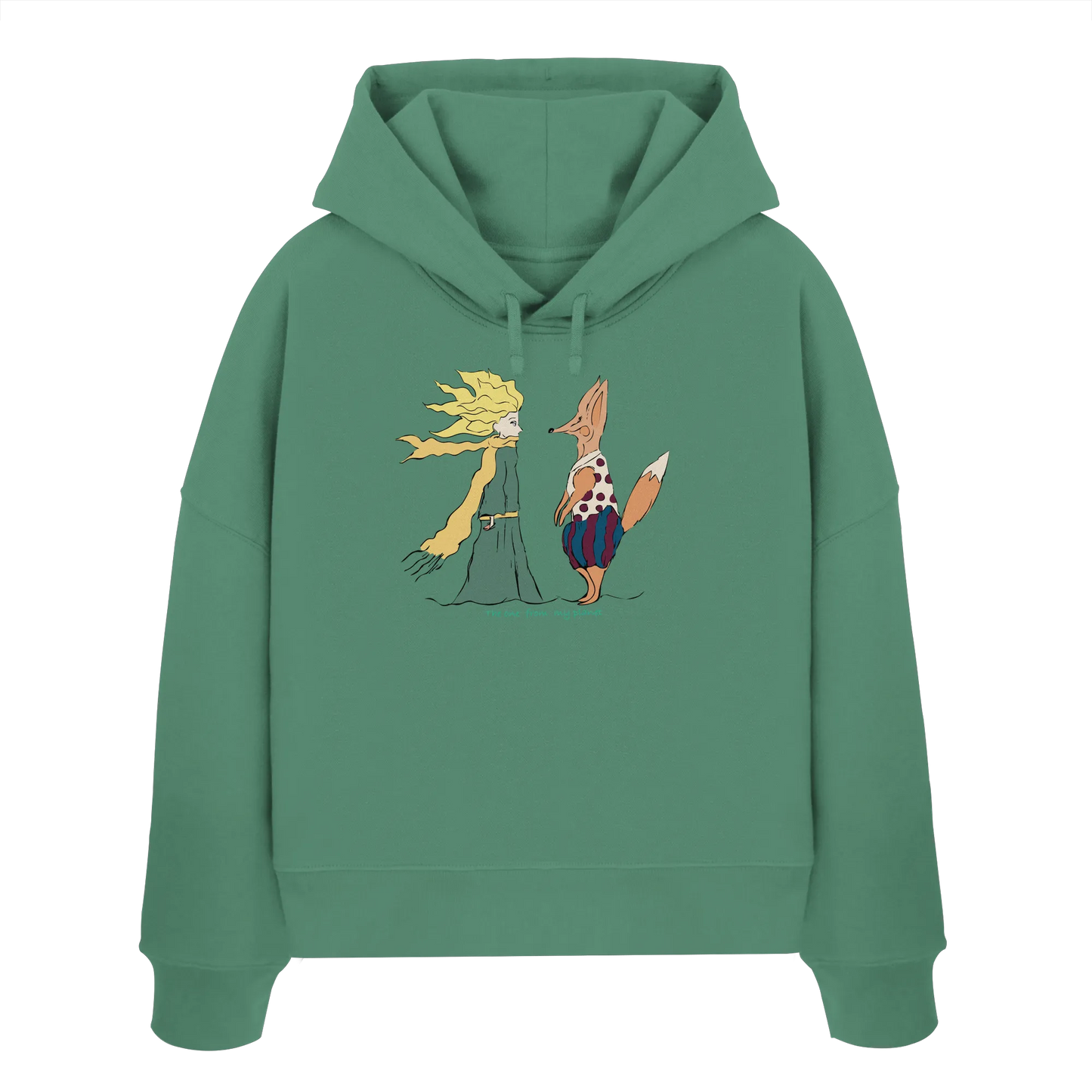 The one from my planet - Womens Organic Boxcut Hoodie