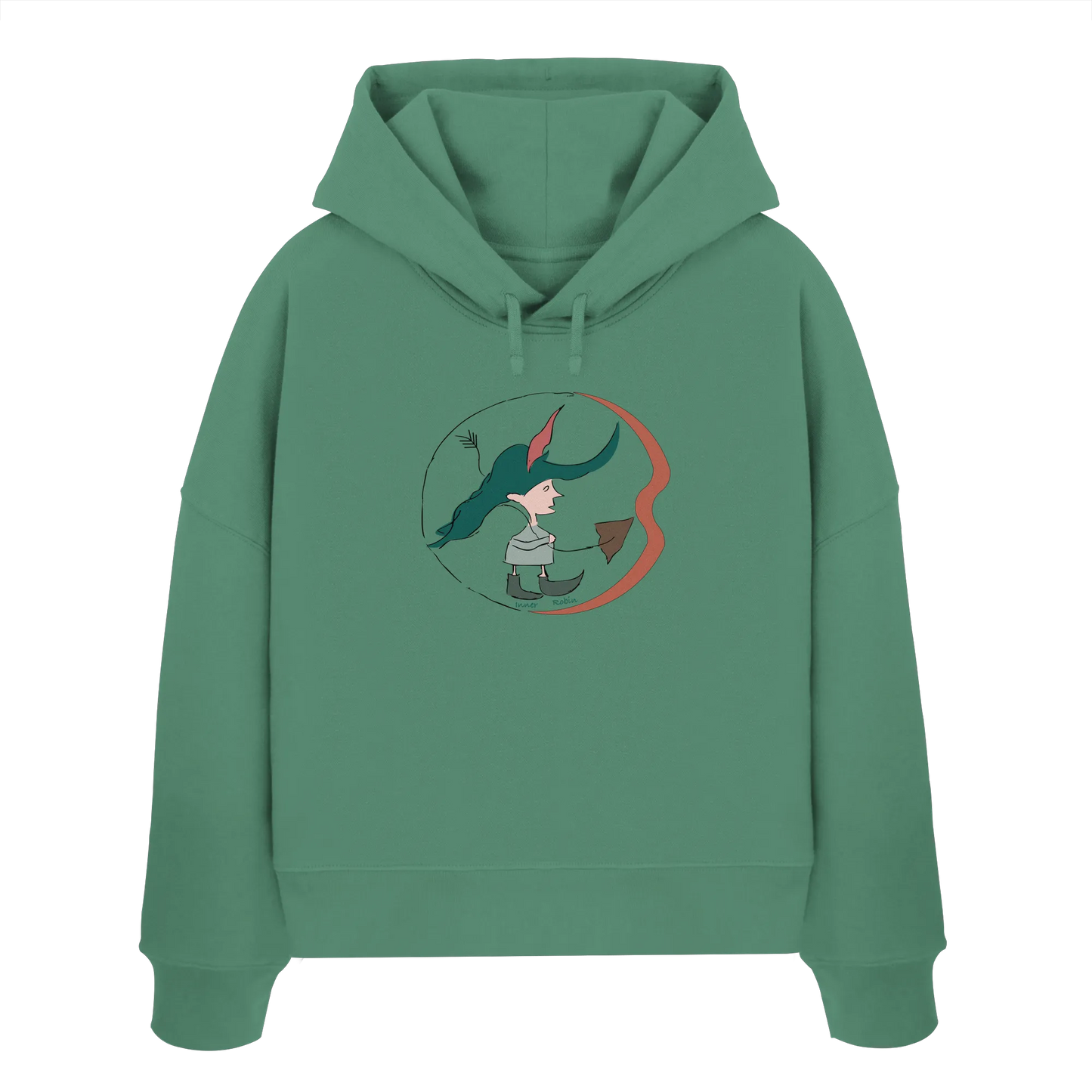 Inner Robin - Womens Organic Boxcut Hoodie