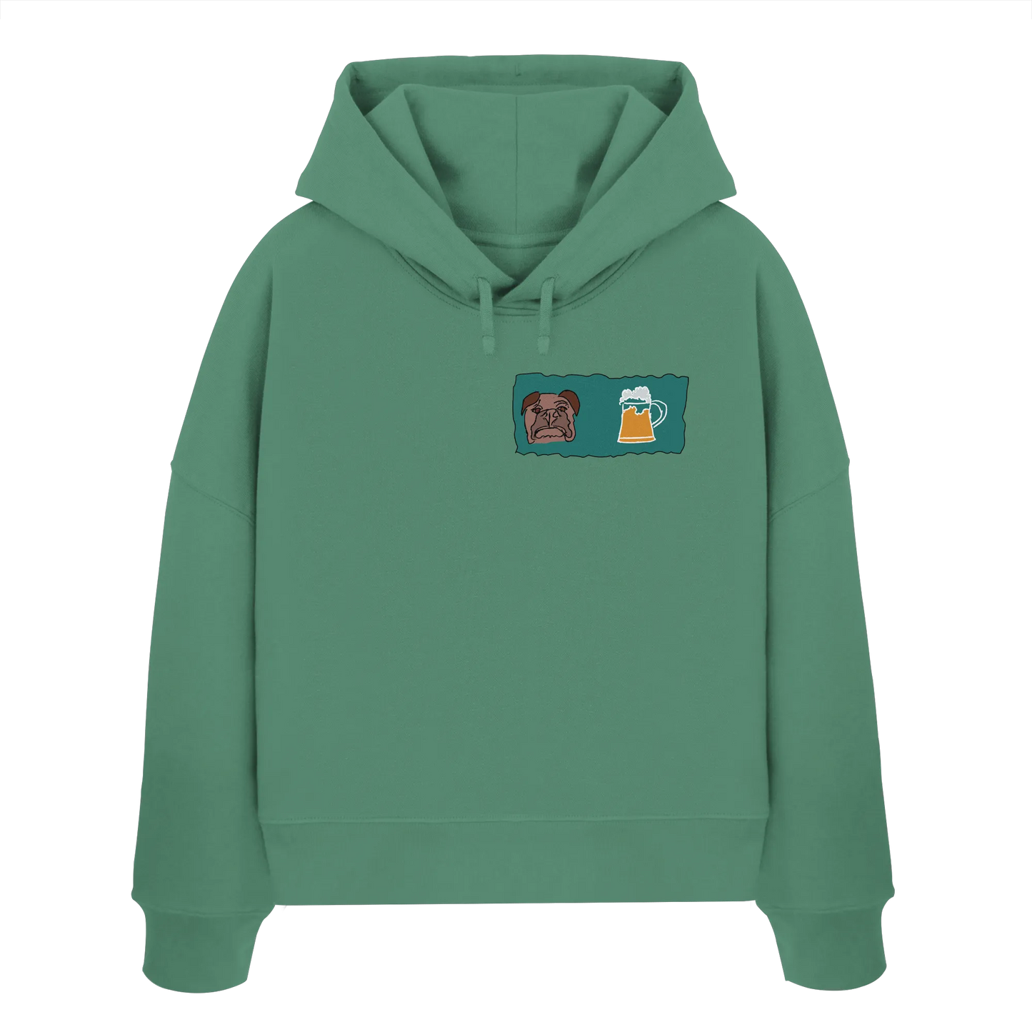 Bark and Brew - Womens Organic Boxcut Hoodie
