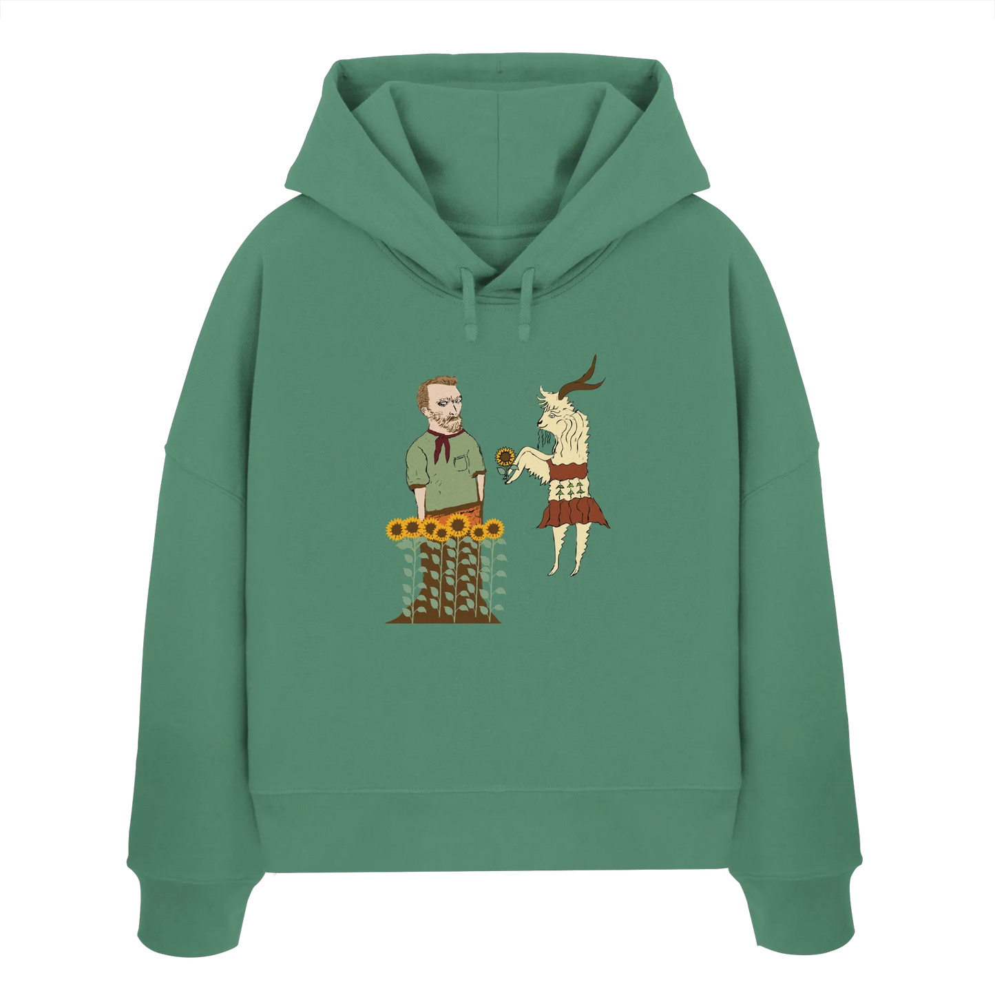 Van Gogh - Womens Organic Boxcut Hoodie