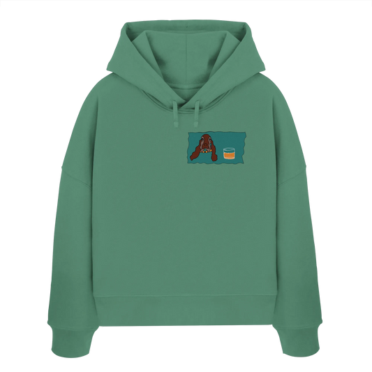 Scotch Dog- Womens Organic Boxcut Hoodie