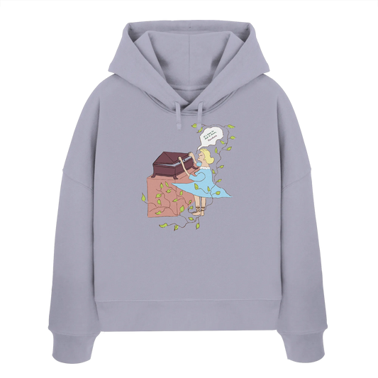 it's time to shut it down pandora! - Womens Organic Boxcut Hoodie