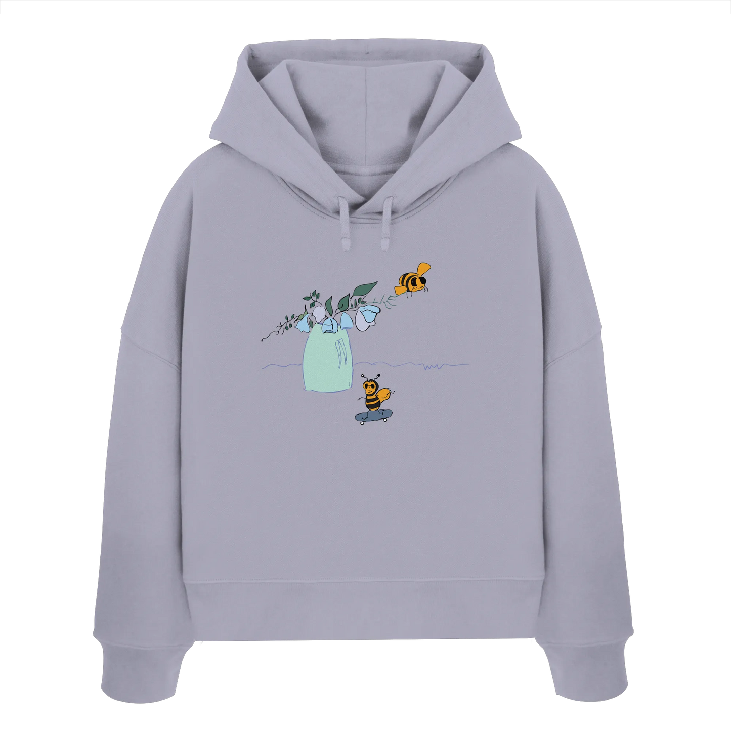 BEES - Womens Organic Boxcut Hoodie