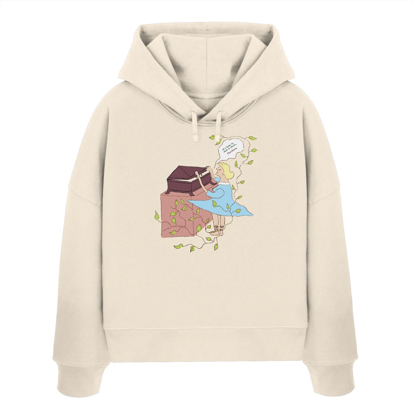 it's time to shut it down pandora! - Womens Organic Boxcut Hoodie