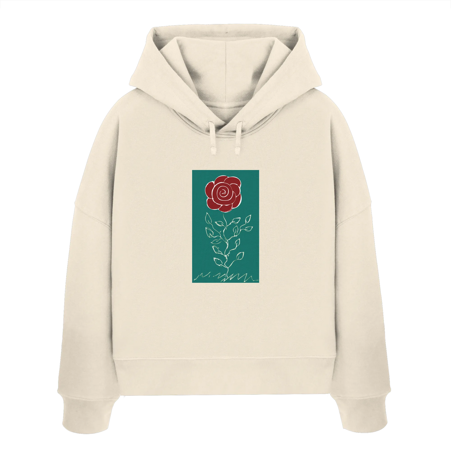 Rose - Womens Organic Boxcut Hoodie