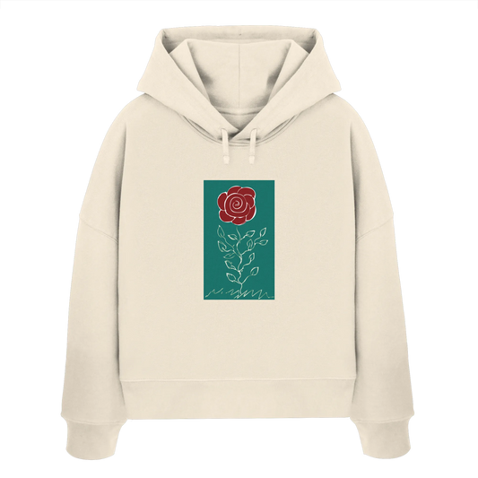 Rose - Womens Organic Boxcut Hoodie