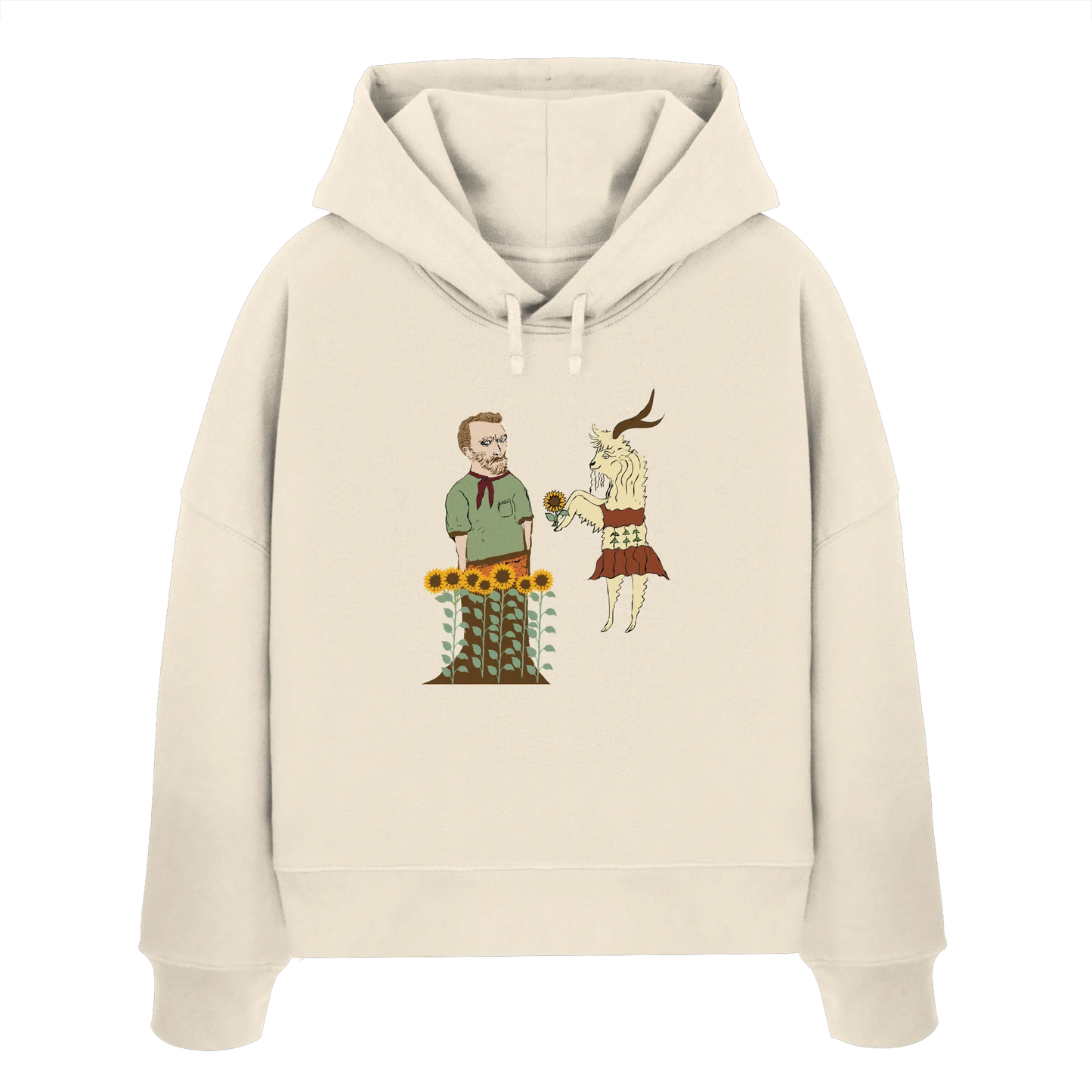 Van Gogh - Womens Organic Boxcut Hoodie