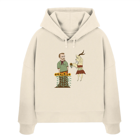 Van Gogh - Womens Organic Boxcut Hoodie