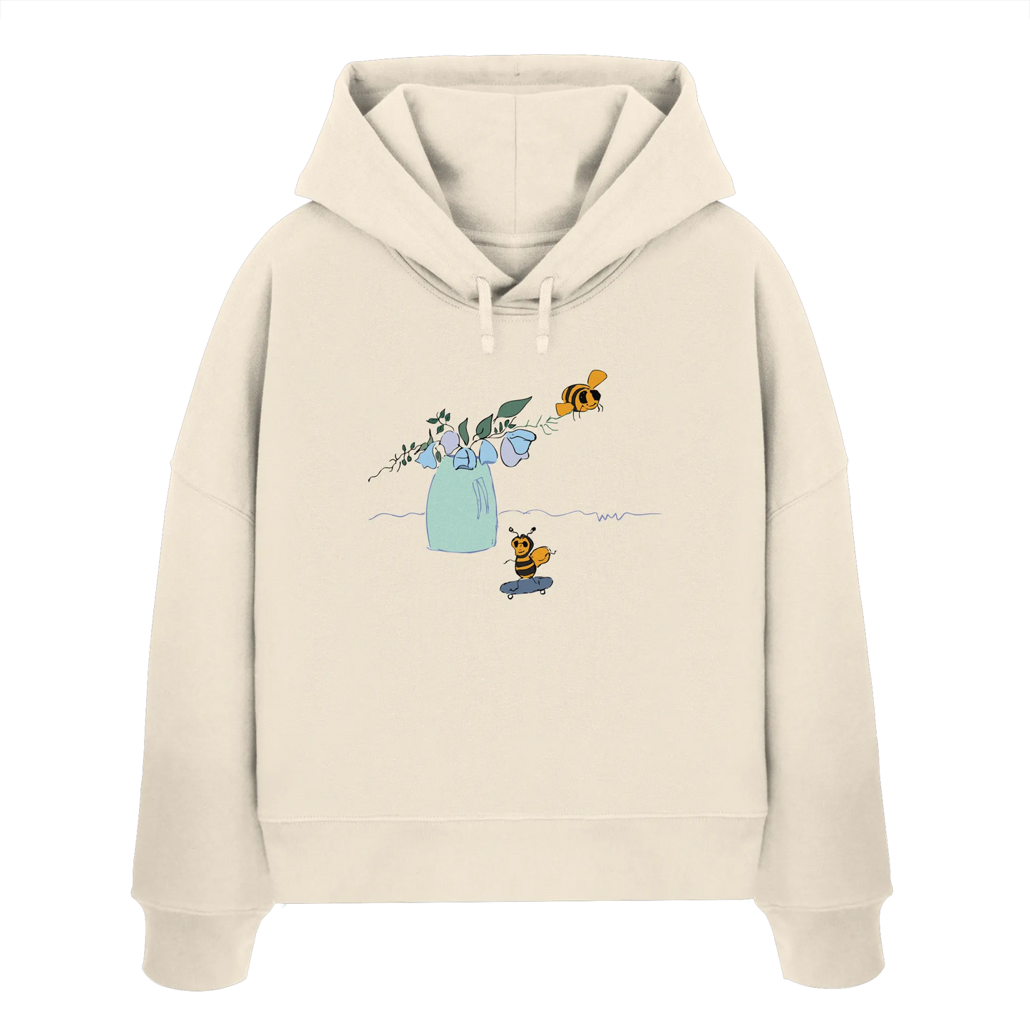 BEES - Womens Organic Boxcut Hoodie