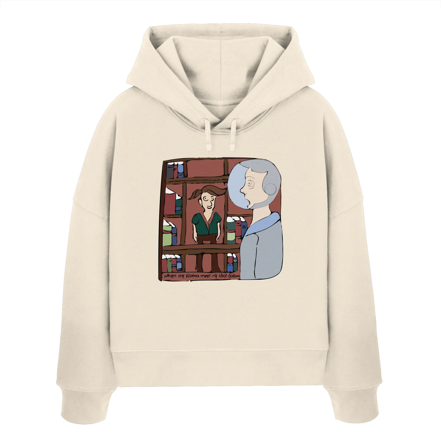 Karma Darma - Womens Organic Boxcut Hoodie